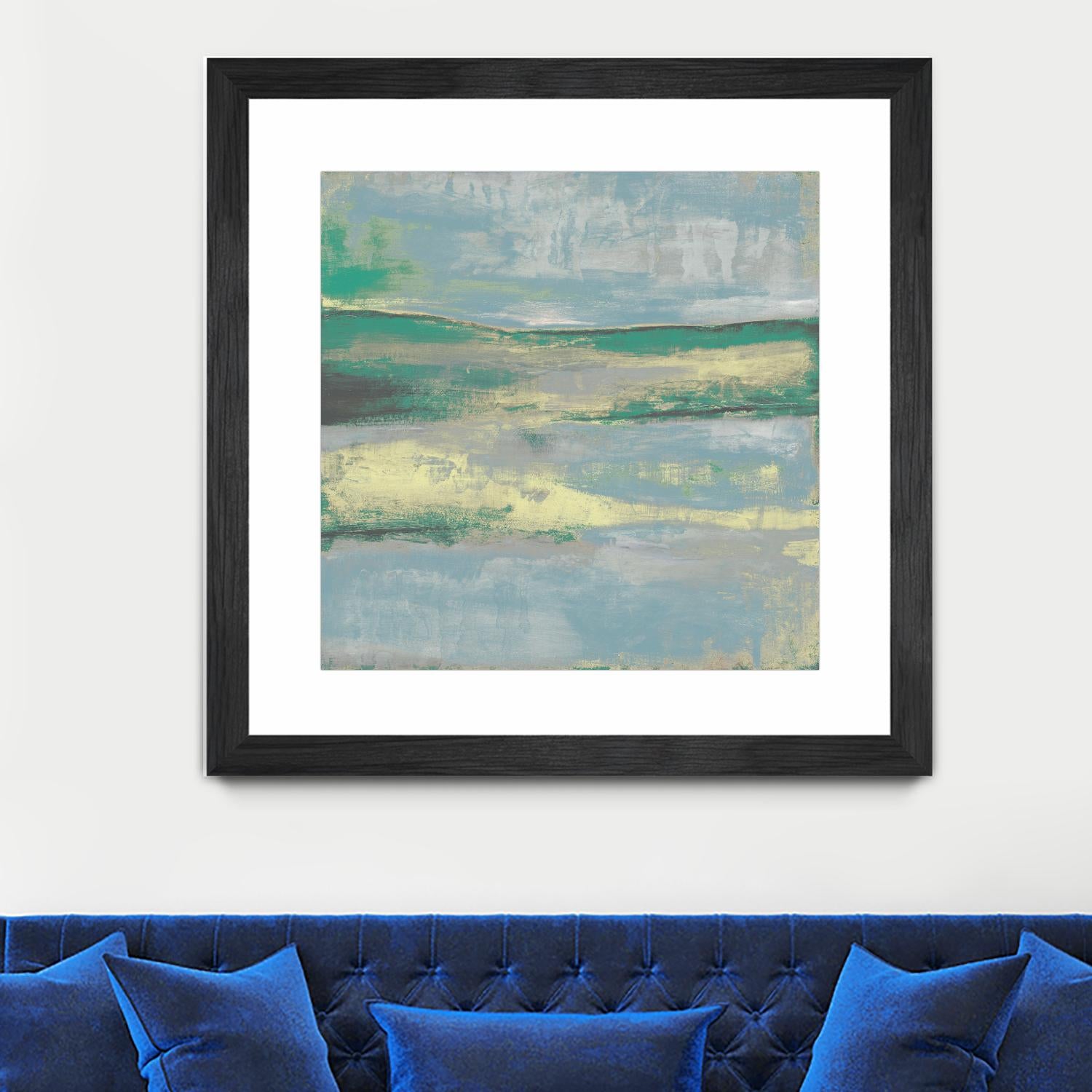 Cool Horizon II by Jennifer Goldberger on GIANT ART - green sea scene