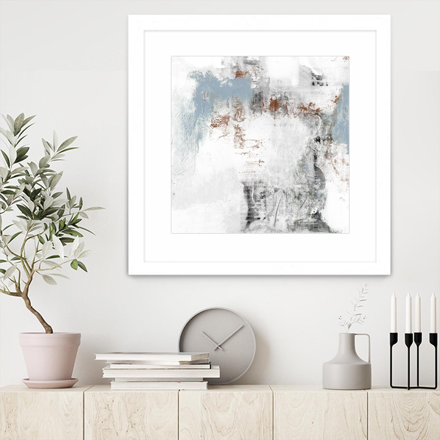 White Wash I by Jennifer Goldberger on GIANT ART - abstract