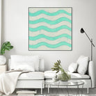 Spectrum Hieroglyph III by June Erica Vess on GIANT ART - green abstract