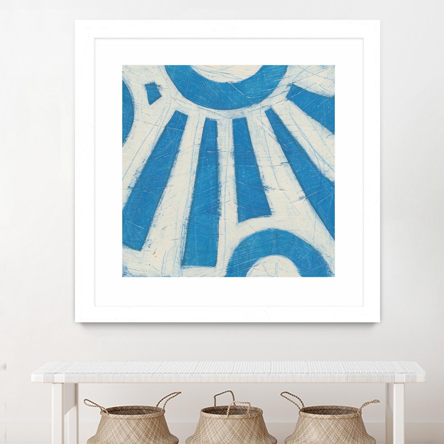 Spectrum Hieroglyph V by June Erica Vess on GIANT ART - blue abstract