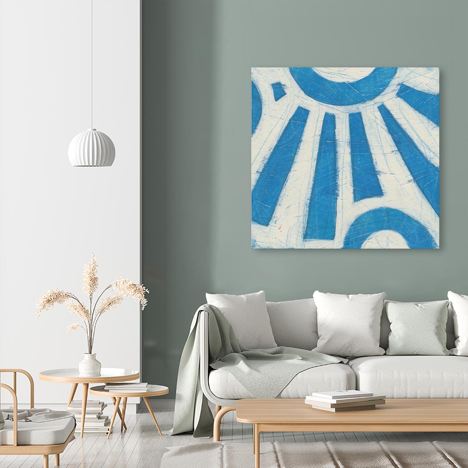 Spectrum Hieroglyph V by June Erica Vess on GIANT ART - blue abstract