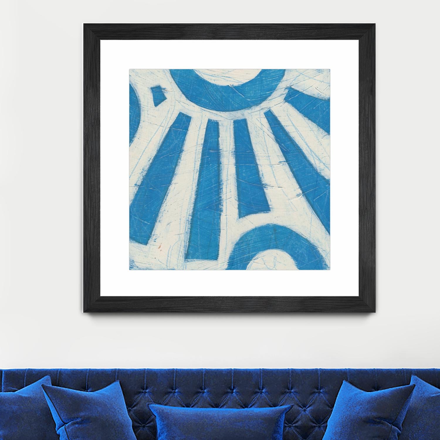 Spectrum Hieroglyph V by June Erica Vess on GIANT ART - blue abstract