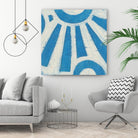 Spectrum Hieroglyph V by June Erica Vess on GIANT ART - blue abstract