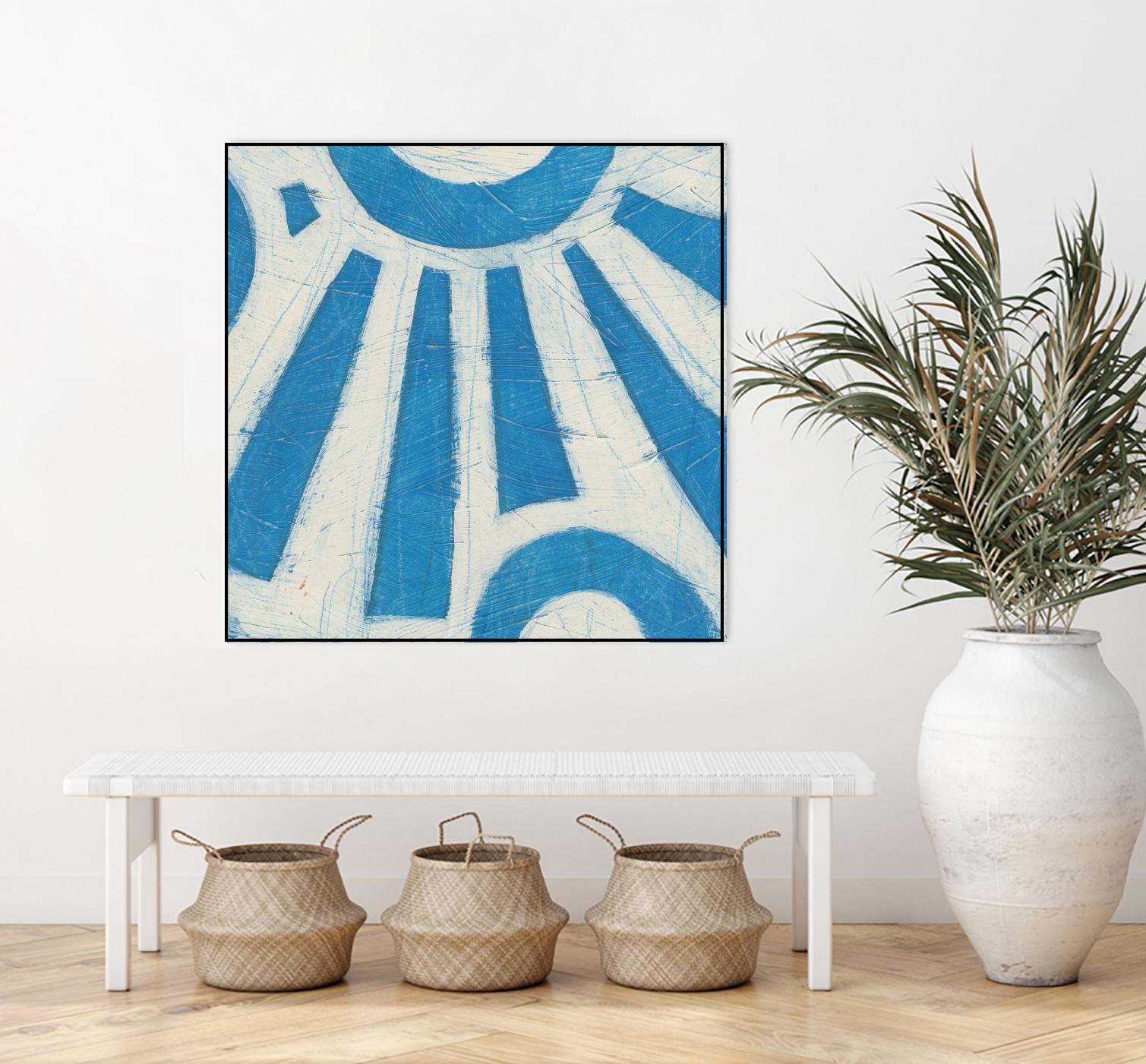 Spectrum Hieroglyph V by June Erica Vess on GIANT ART - blue abstract