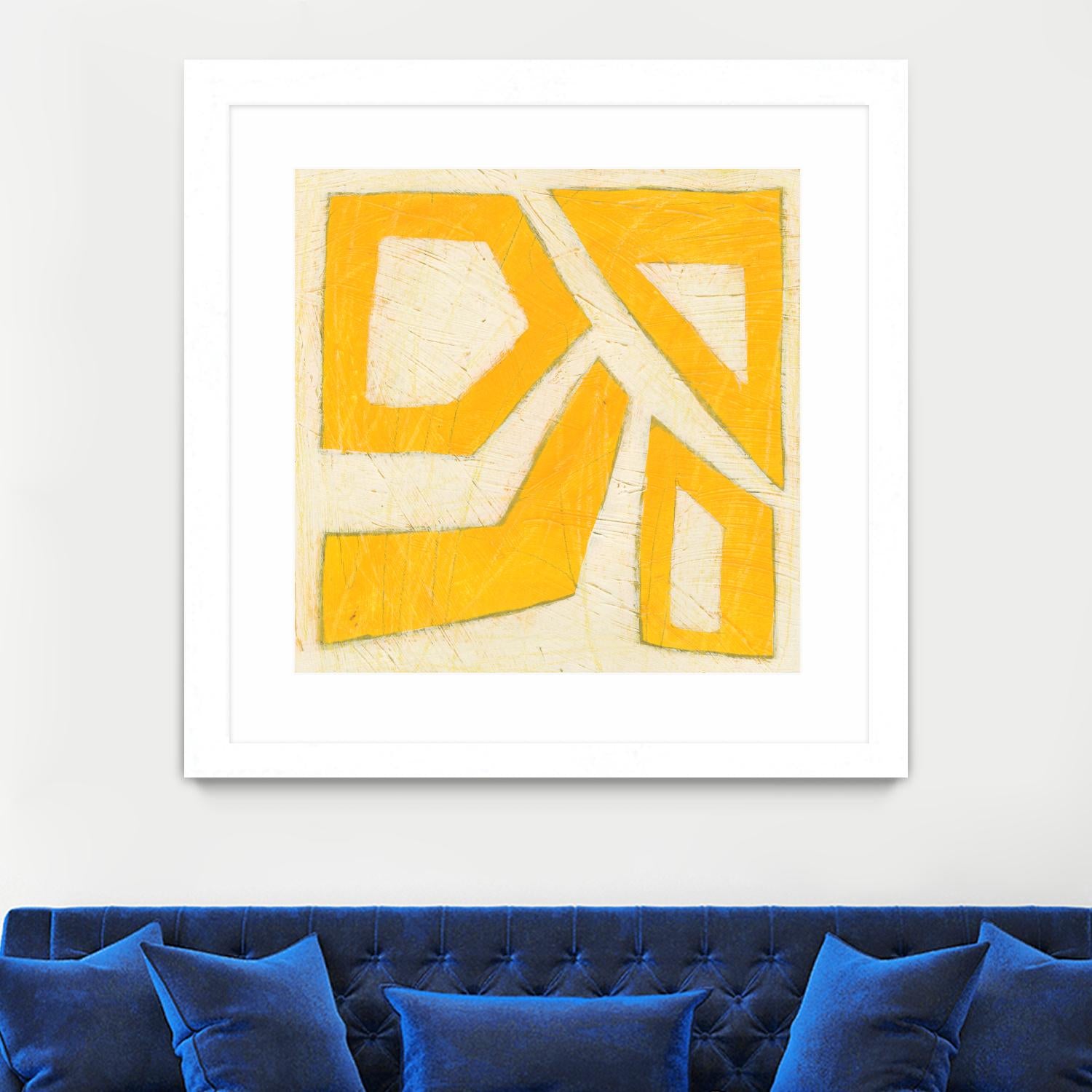 Spectrum Hieroglyph VIII by June Erica Vess on GIANT ART - yellow abstract
