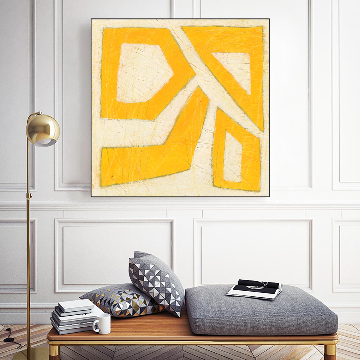 Spectrum Hieroglyph VIII by June Erica Vess on GIANT ART - yellow abstract