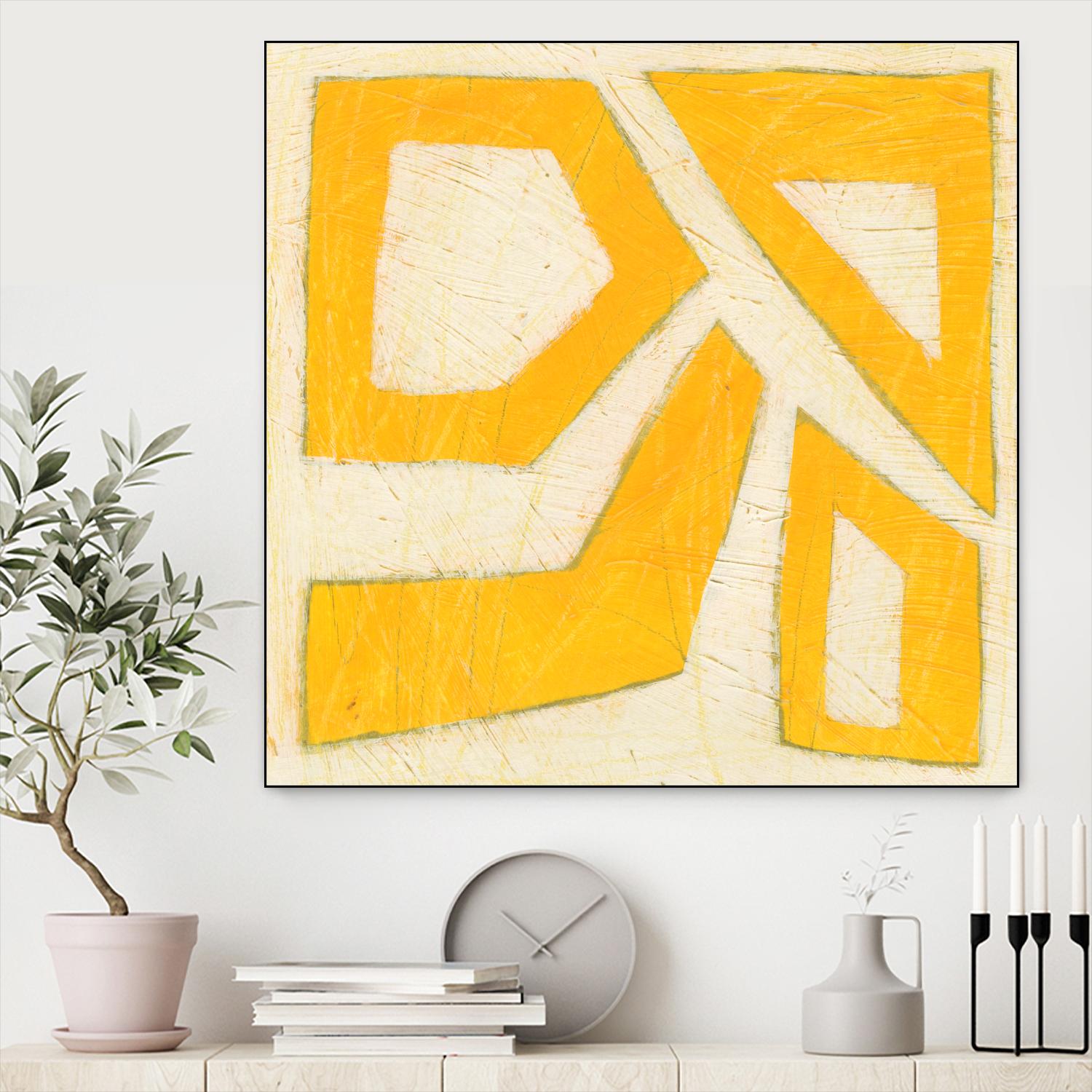 Spectrum Hieroglyph VIII by June Erica Vess on GIANT ART - yellow abstract
