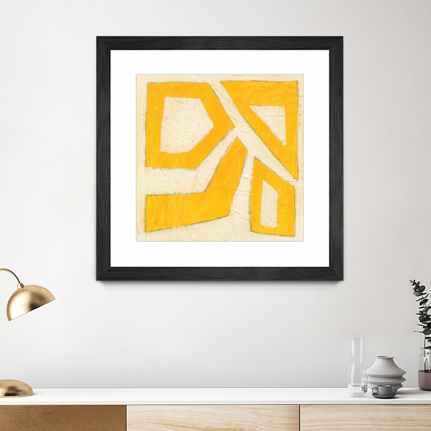 Spectrum Hieroglyph VIII by June Erica Vess on GIANT ART - yellow abstract