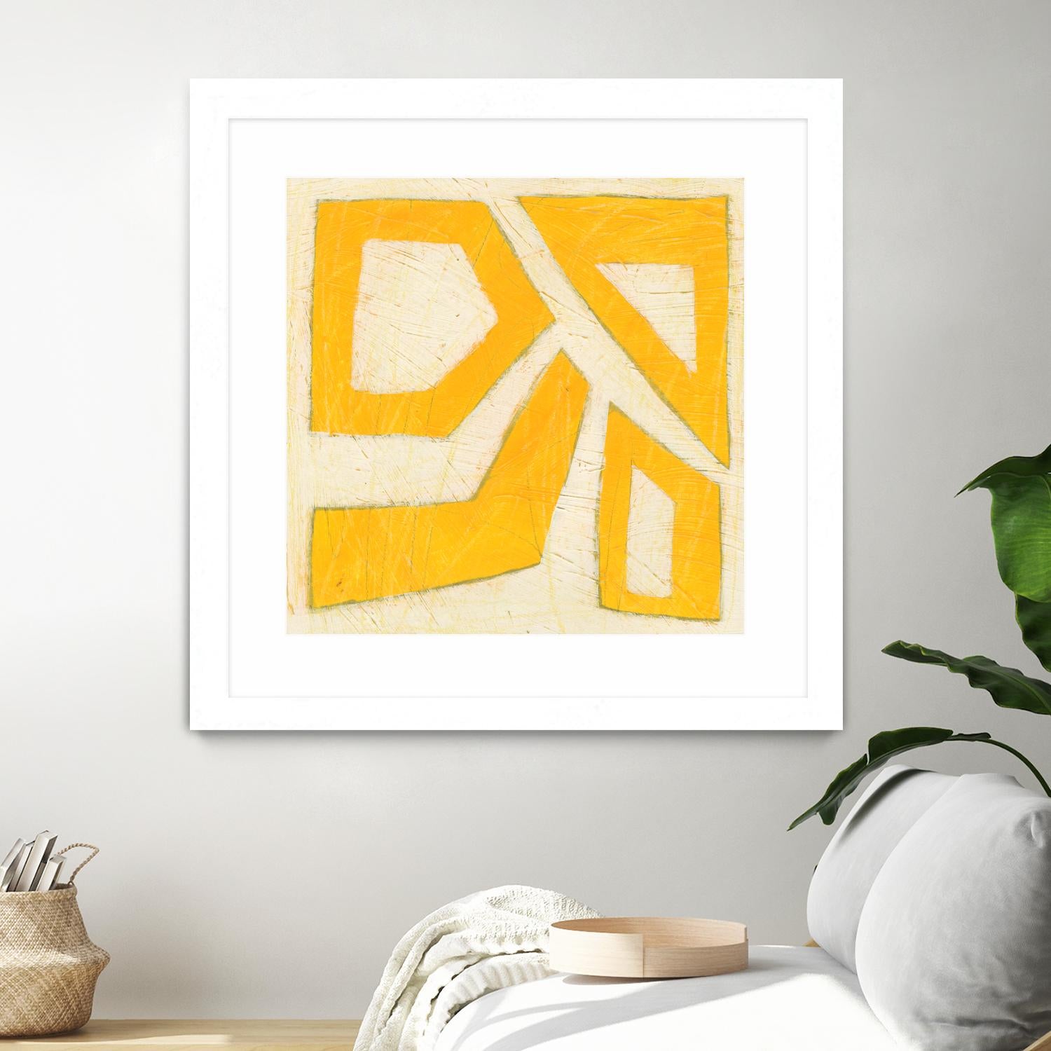Spectrum Hieroglyph VIII by June Erica Vess on GIANT ART - yellow abstract
