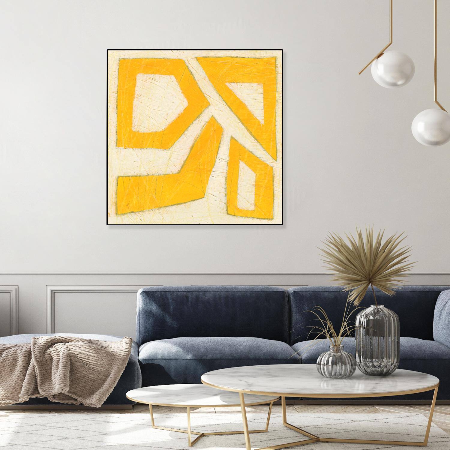 Spectrum Hieroglyph VIII by June Erica Vess on GIANT ART - yellow abstract