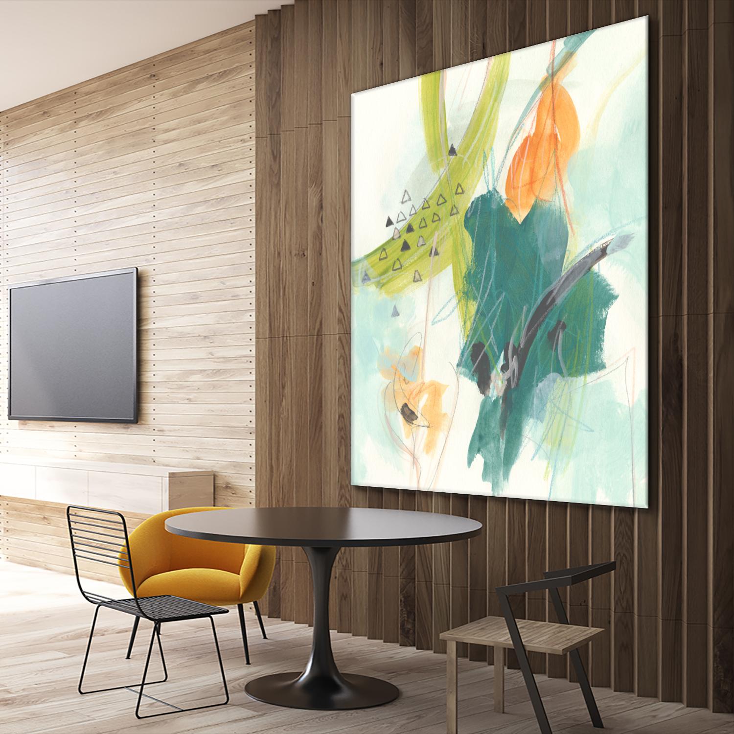 Skipping Stones I by June Erica Vess on GIANT ART - blue abstract