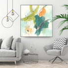 Skipping Stones I by June Erica Vess on GIANT ART - blue abstract