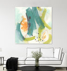 Skipping Stones II by June Erica Vess on GIANT ART - blue abstract