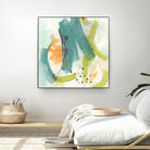 Skipping Stones II by June Erica Vess on GIANT ART - blue abstract