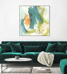 Skipping Stones II by June Erica Vess on GIANT ART - blue abstract