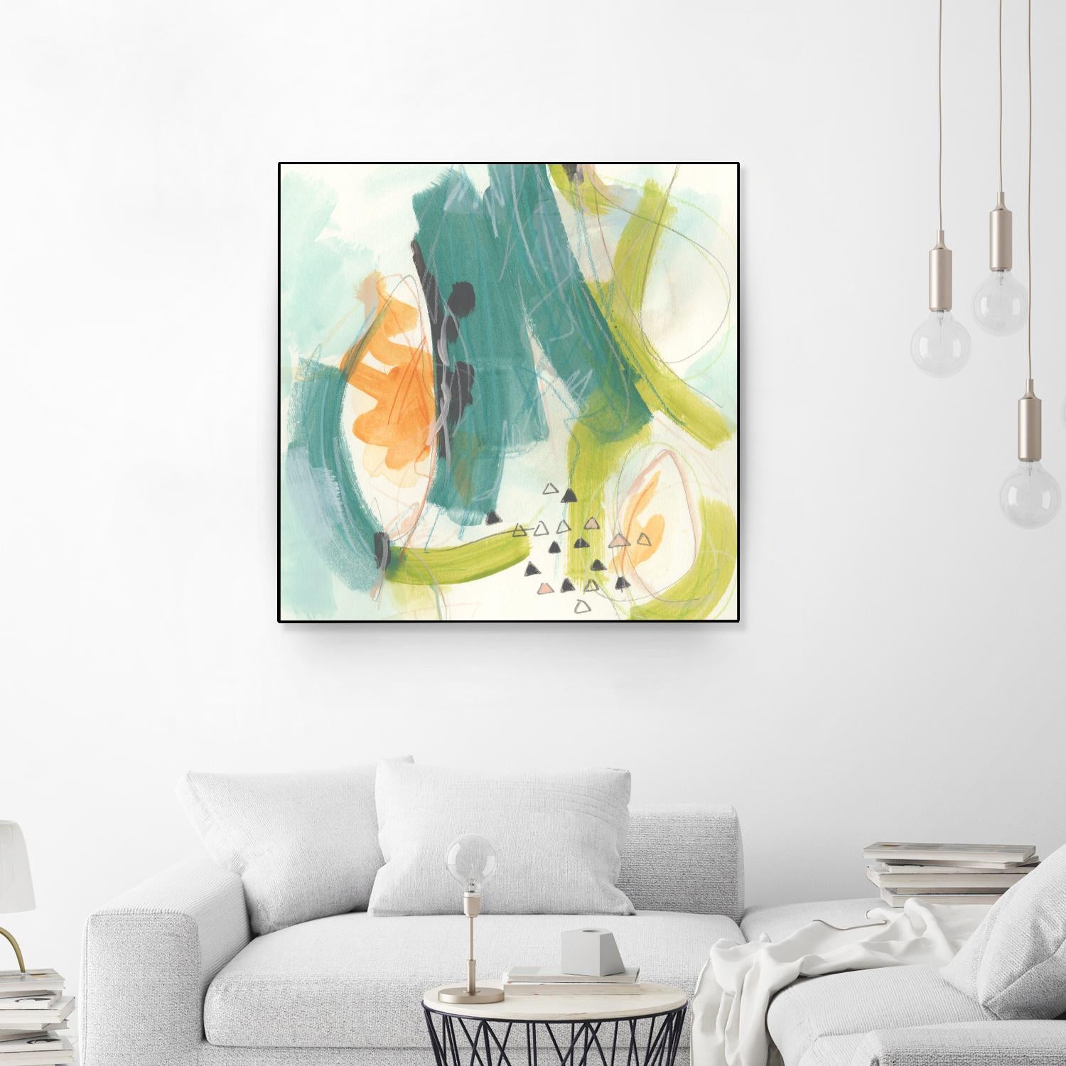 Skipping Stones II by June Erica Vess on GIANT ART - blue abstract