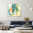 Skipping Stones II by June Erica Vess on GIANT ART - blue abstract