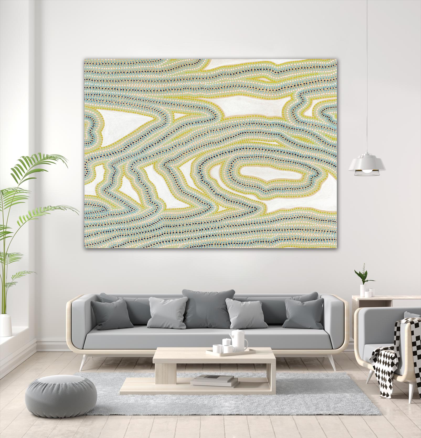 River Trail by Nikki Galapon on GIANT ART - yellow abstract