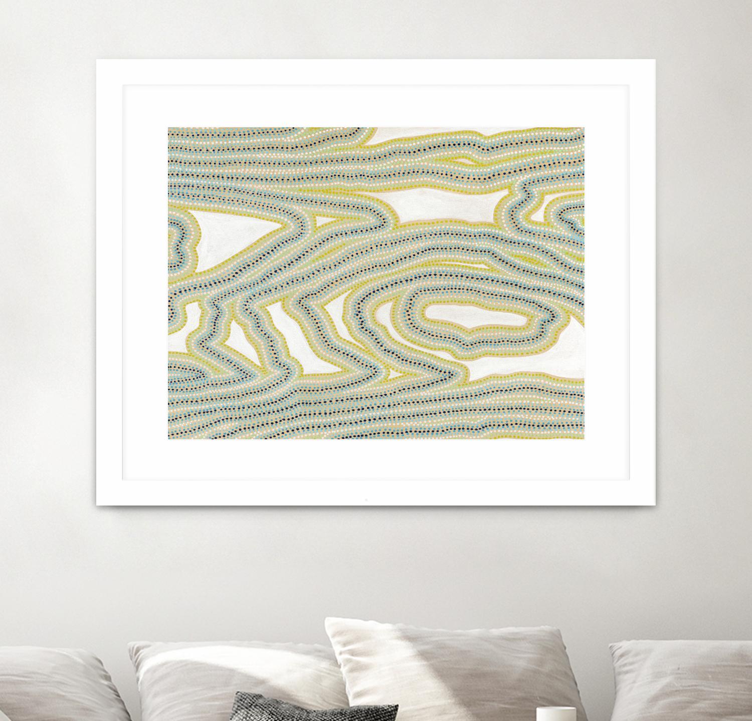 River Trail by Nikki Galapon on GIANT ART - yellow abstract