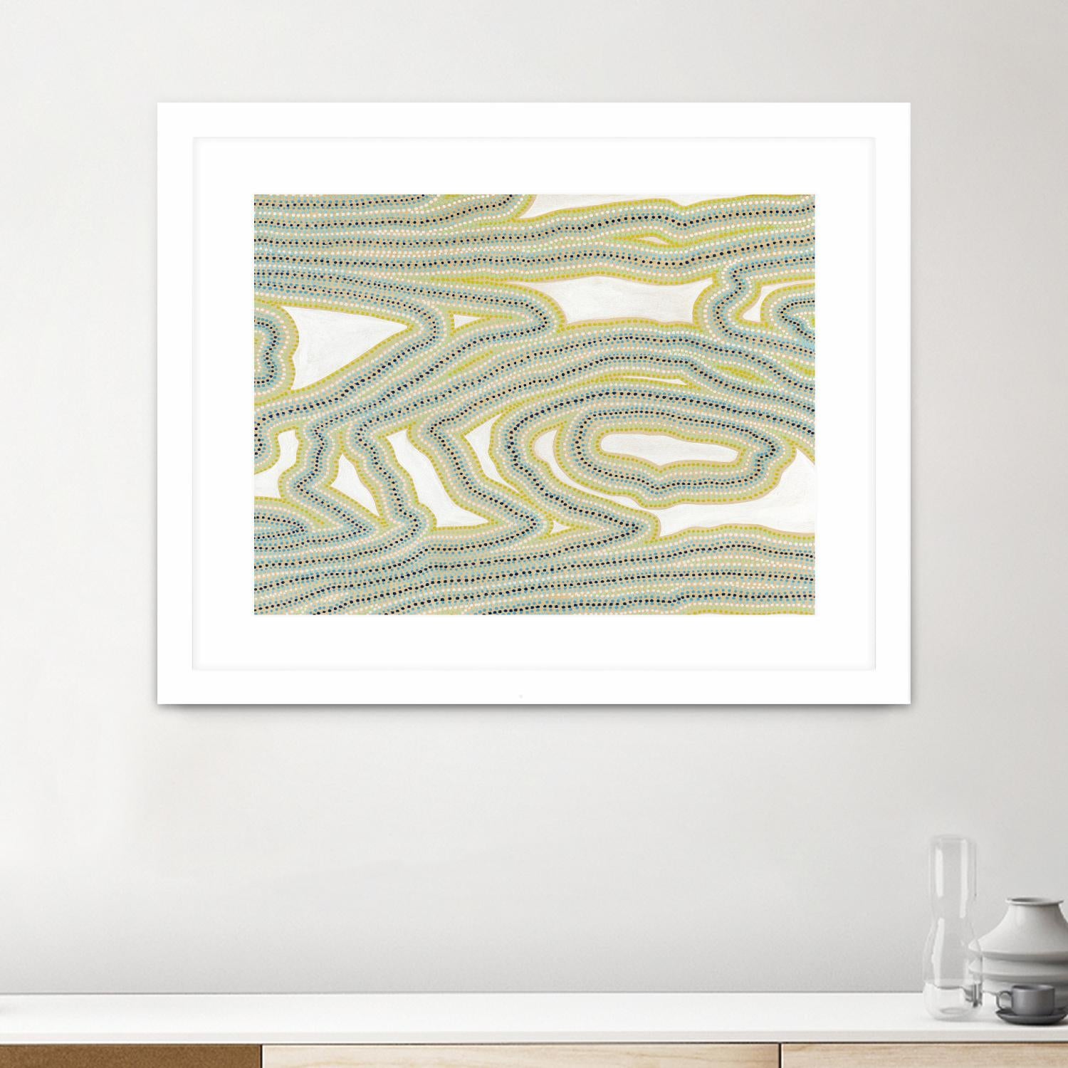 River Trail by Nikki Galapon on GIANT ART - yellow abstract