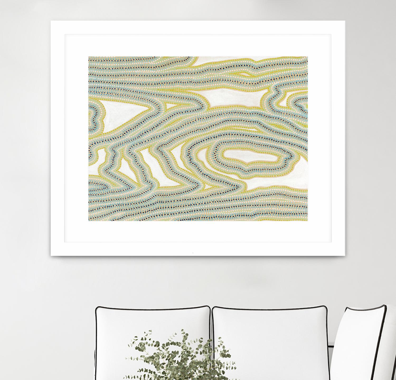 River Trail by Nikki Galapon on GIANT ART - yellow abstract