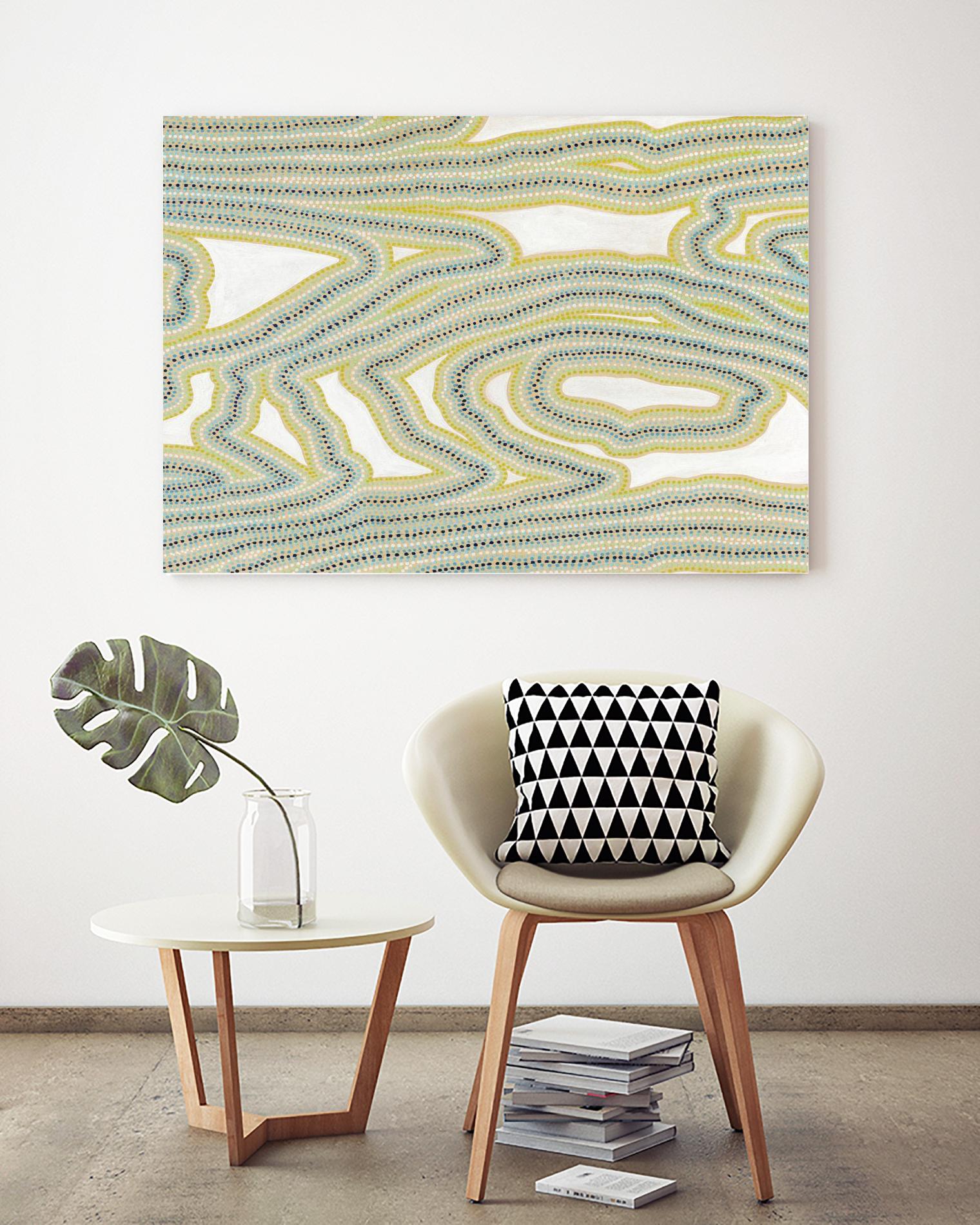 River Trail by Nikki Galapon on GIANT ART - yellow abstract