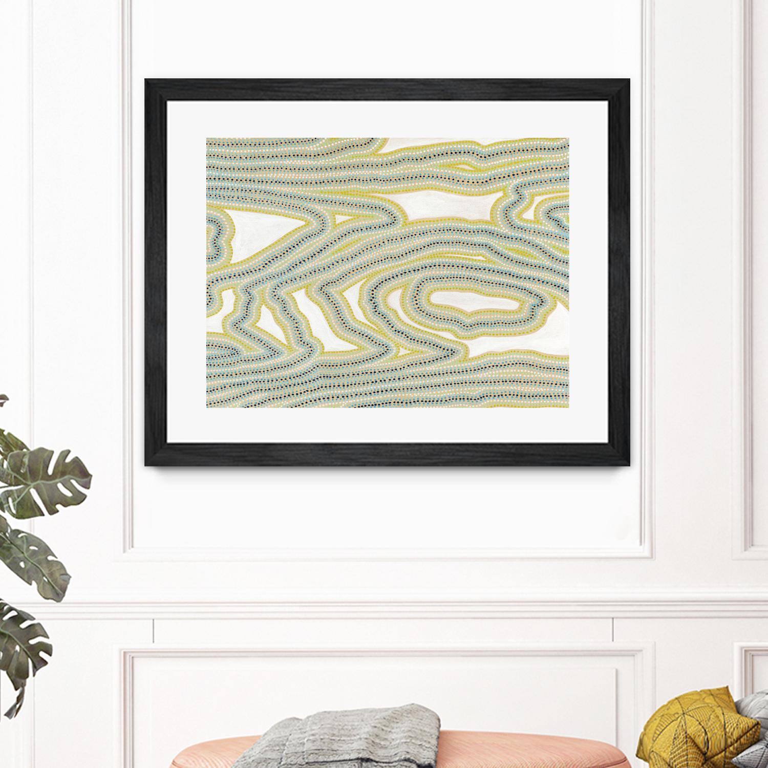 River Trail by Nikki Galapon on GIANT ART - yellow abstract