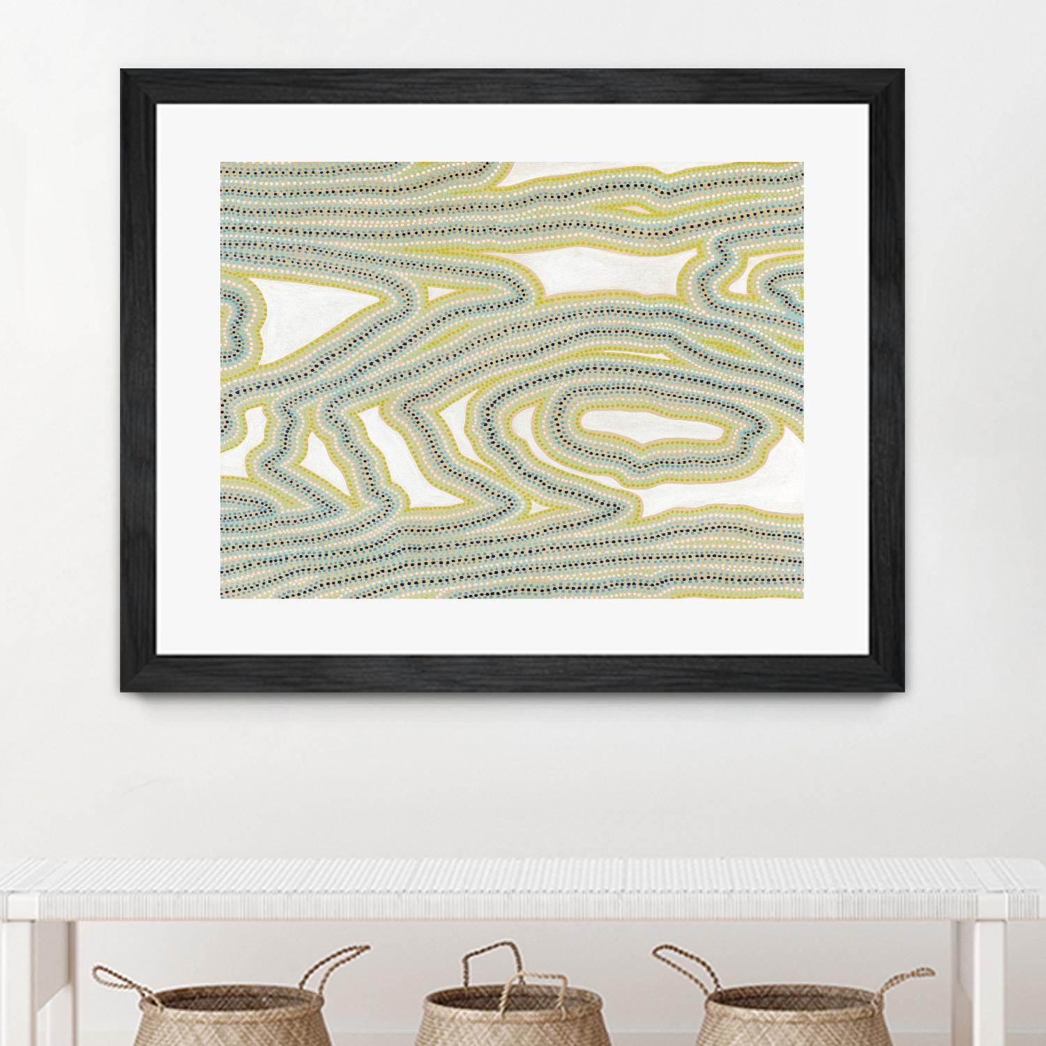 River Trail by Nikki Galapon on GIANT ART - yellow abstract