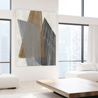 Triangle Stripes I by Jennifer Goldberger on GIANT ART - brown abstract