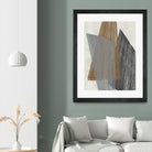 Triangle Stripes I by Jennifer Goldberger on GIANT ART - brown abstract