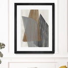 Triangle Stripes I by Jennifer Goldberger on GIANT ART - brown abstract
