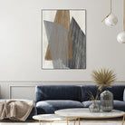 Triangle Stripes I by Jennifer Goldberger on GIANT ART - brown abstract