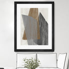 Triangle Stripes I by Jennifer Goldberger on GIANT ART - brown abstract