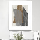 Triangle Stripes I by Jennifer Goldberger on GIANT ART - brown abstract