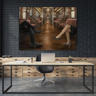 Last Stop by Ethan Harper on GIANT ART - brown fashion