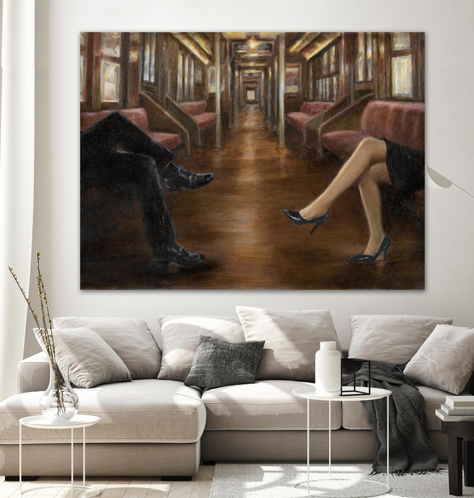 Last Stop by Ethan Harper on GIANT ART - brown fashion