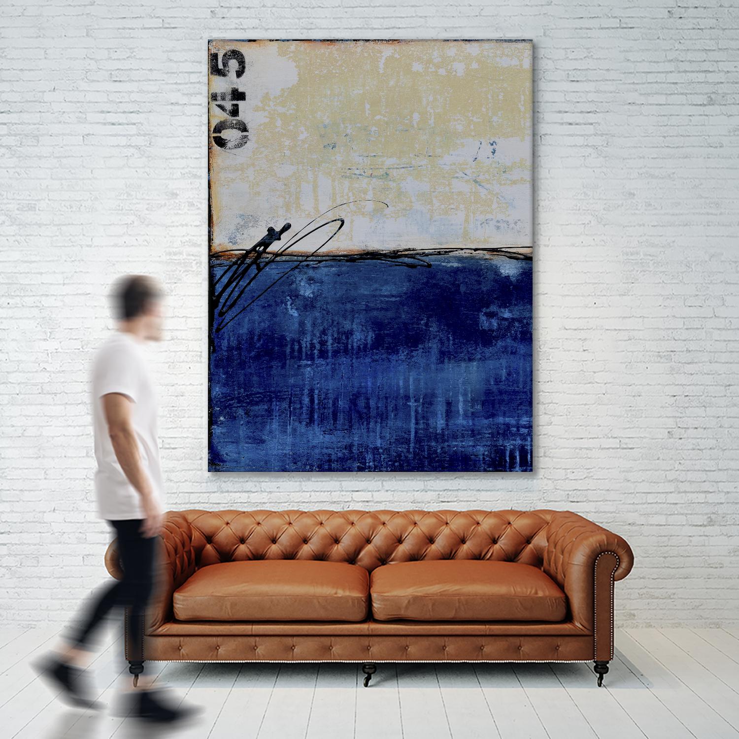 Beach 45 I by Erin Ashley on GIANT ART - blue abstract