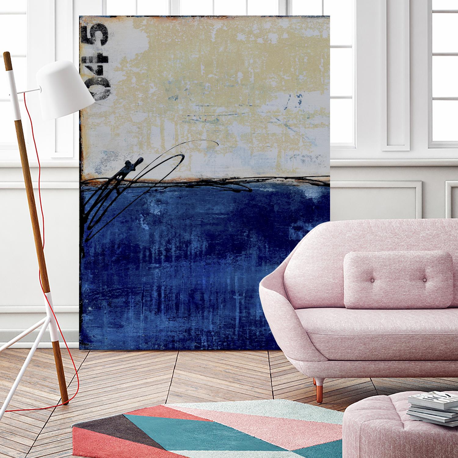 Beach 45 I by Erin Ashley on GIANT ART - blue abstract