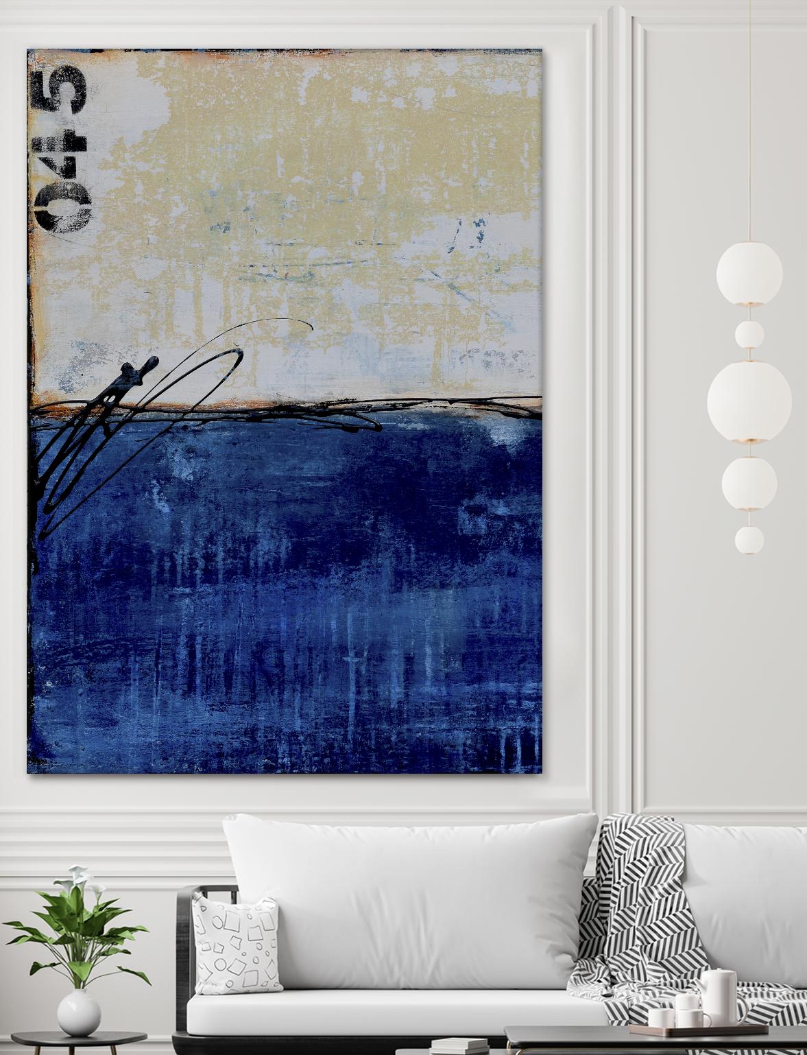 Beach 45 I by Erin Ashley on GIANT ART - blue abstract