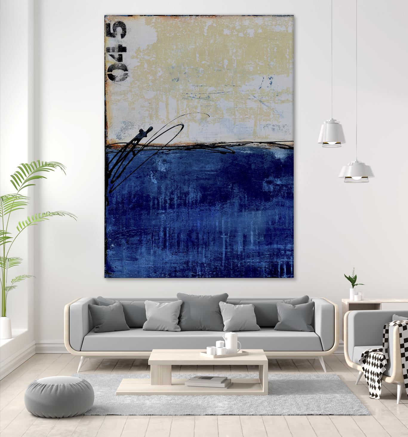 Beach 45 I by Erin Ashley on GIANT ART - blue abstract
