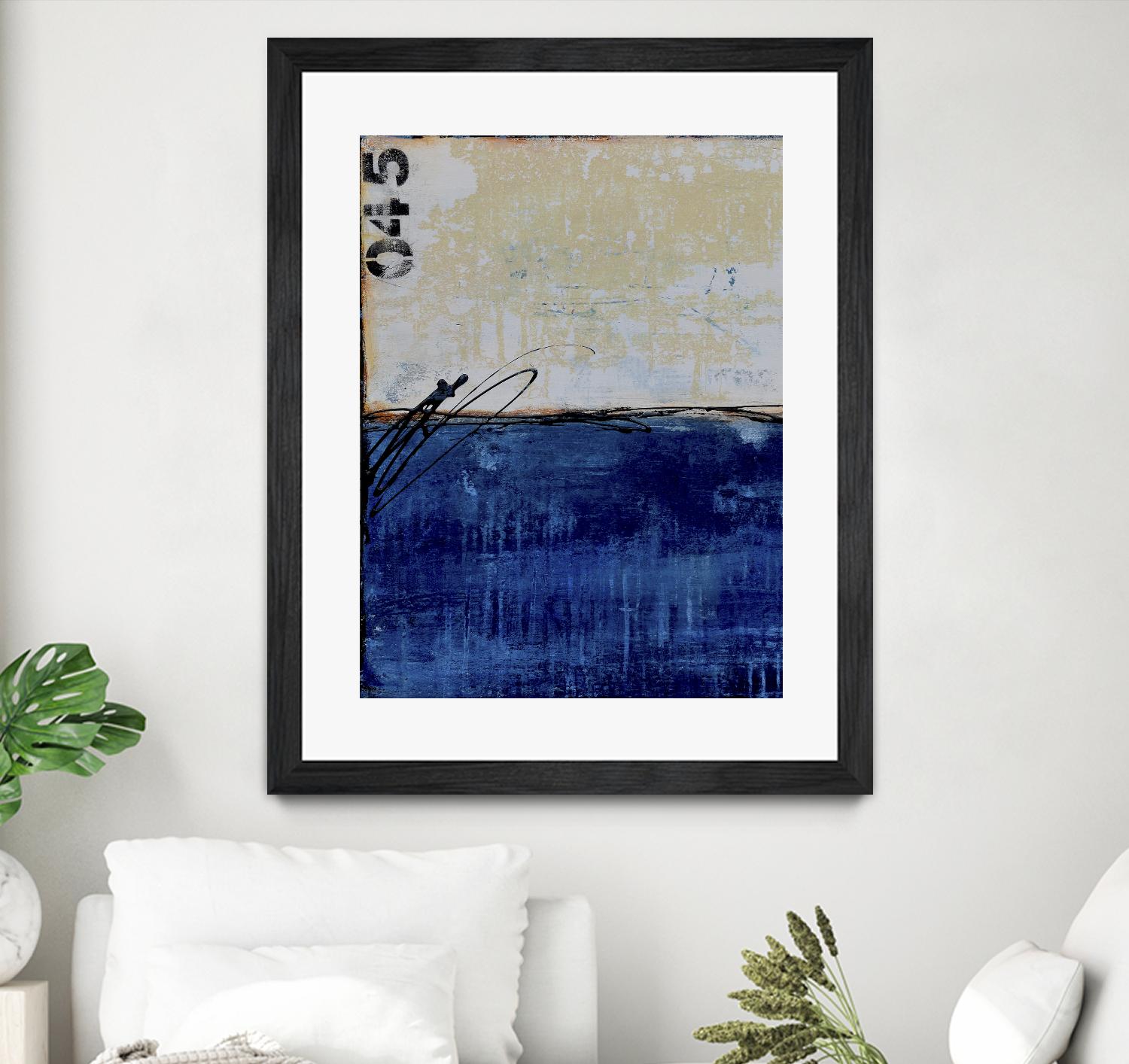 Beach 45 I by Erin Ashley on GIANT ART - blue abstract