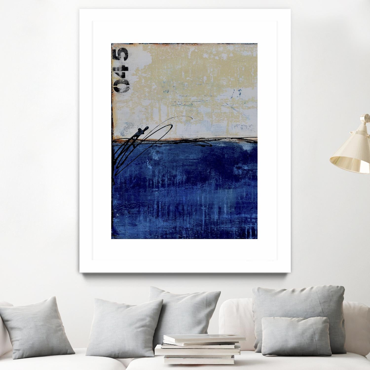 Beach 45 I by Erin Ashley on GIANT ART - blue abstract
