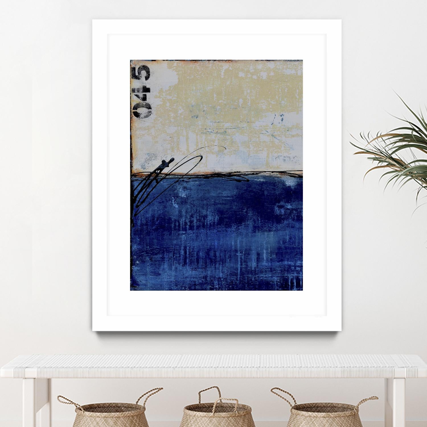 Beach 45 I by Erin Ashley on GIANT ART - blue abstract