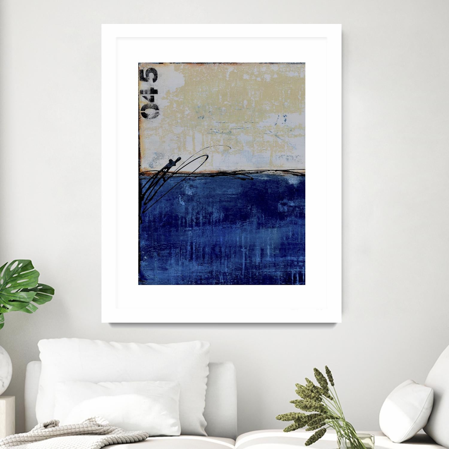 Beach 45 I by Erin Ashley on GIANT ART - blue abstract