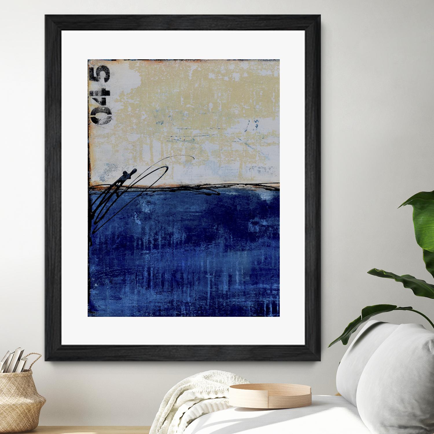 Beach 45 I by Erin Ashley on GIANT ART - blue abstract