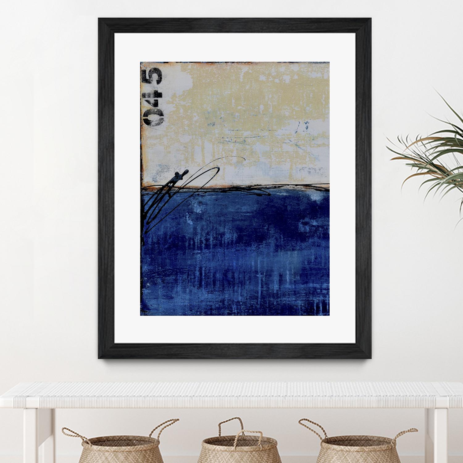 Beach 45 I by Erin Ashley on GIANT ART - blue abstract