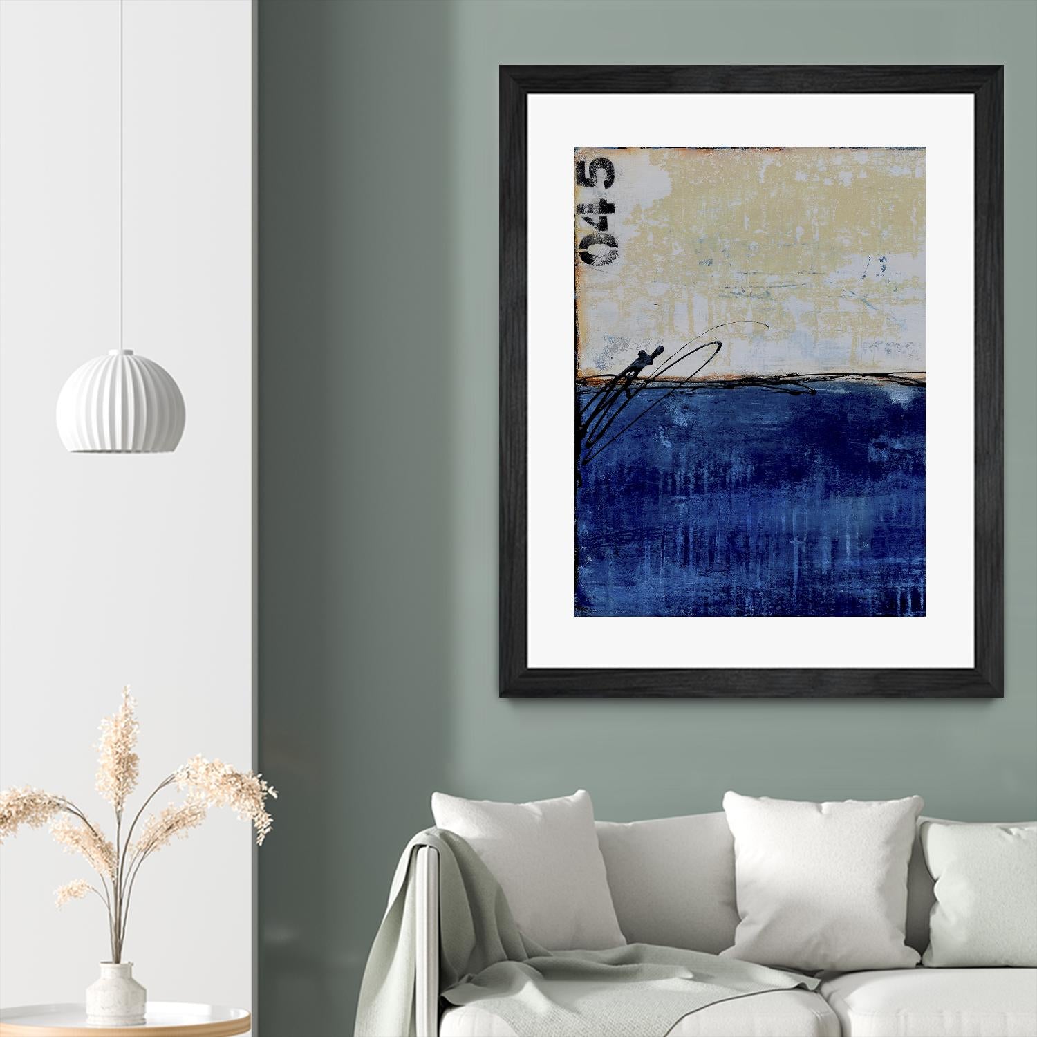 Beach 45 I by Erin Ashley on GIANT ART - blue abstract
