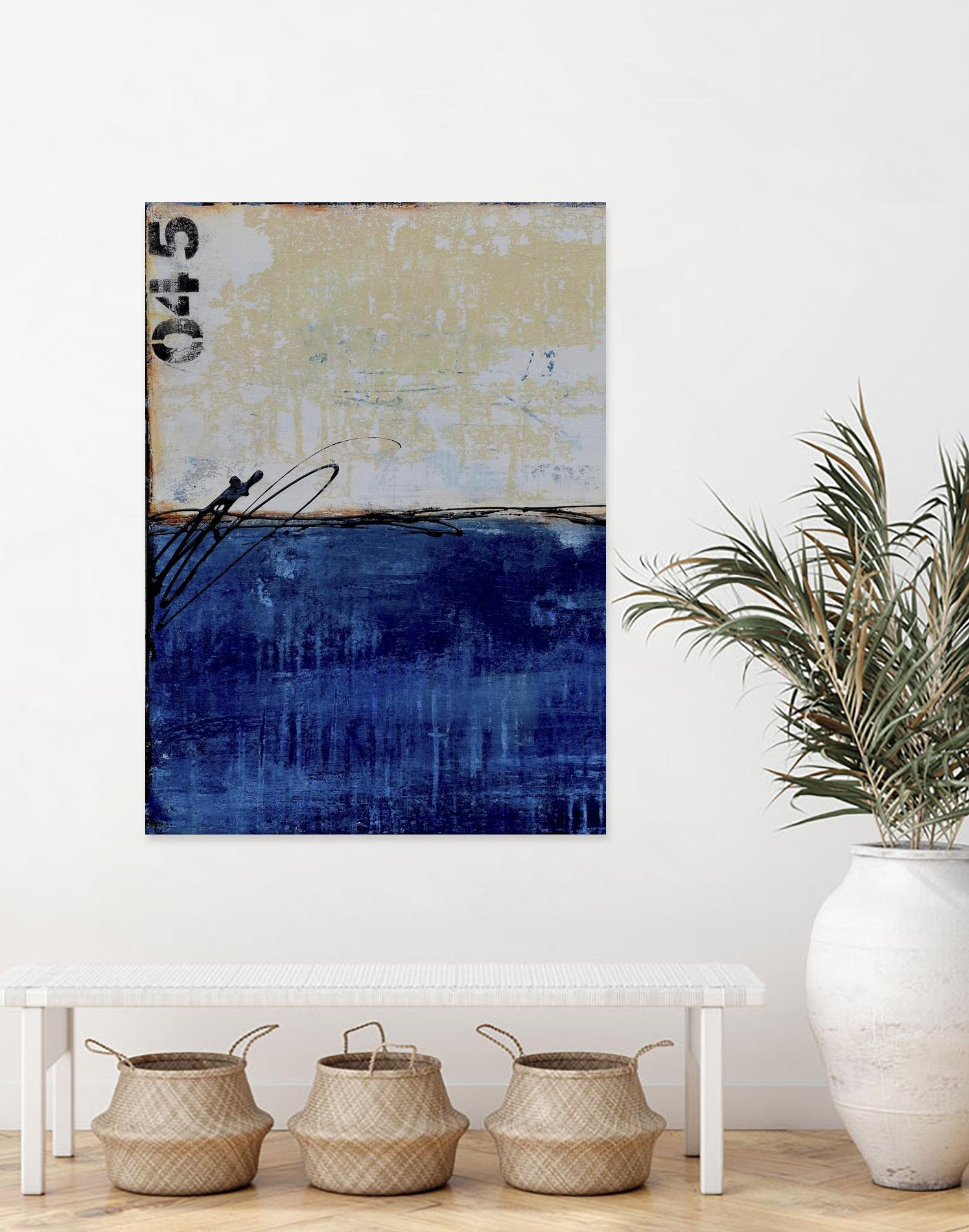 Beach 45 I by Erin Ashley on GIANT ART - blue abstract