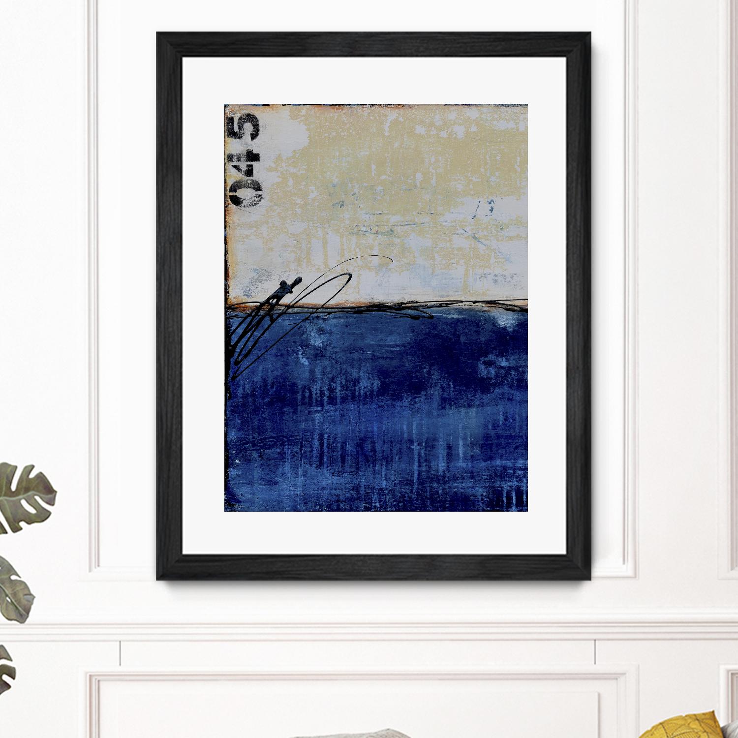 Beach 45 I by Erin Ashley on GIANT ART - blue abstract