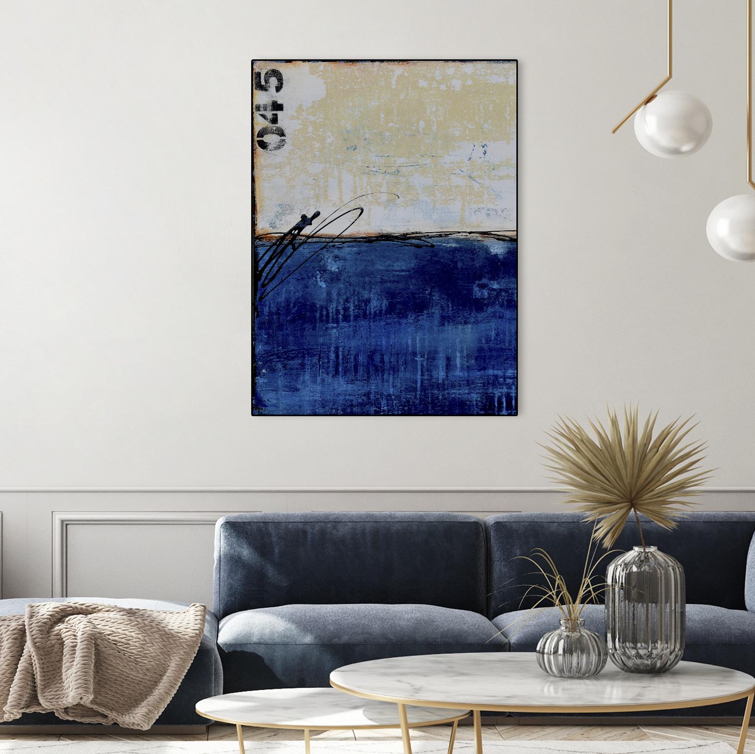 Beach 45 I by Erin Ashley on GIANT ART - blue abstract